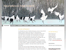 Tablet Screenshot of naturheilpraxisschmidt.de